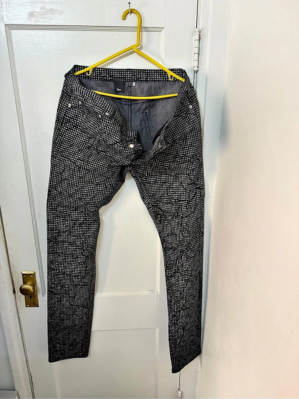 Dior Homme New Wave Print Denim Jeans